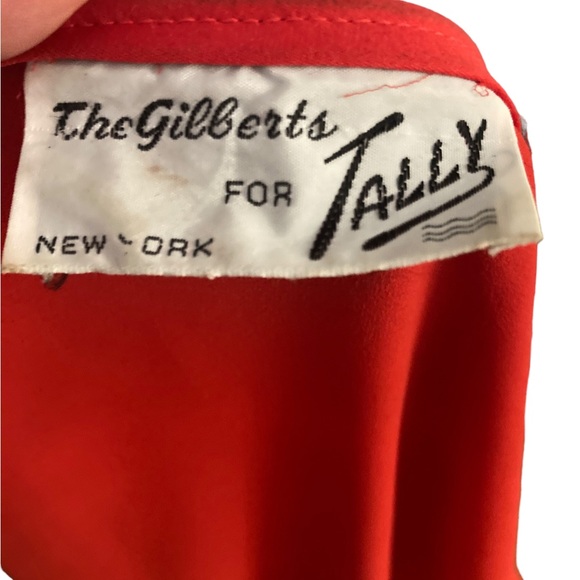 The Gilberts for Tally Vintage Tomato Red Dress-So Cute!! - Picture 2 of 8